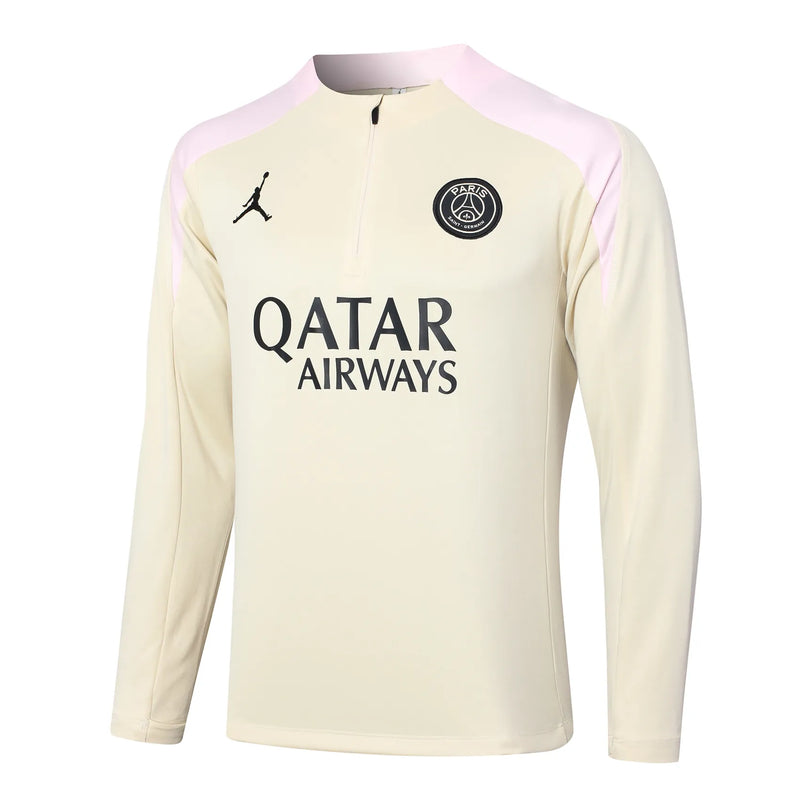 Conjunto Agasalho Treino PSG 24/25 - Branco