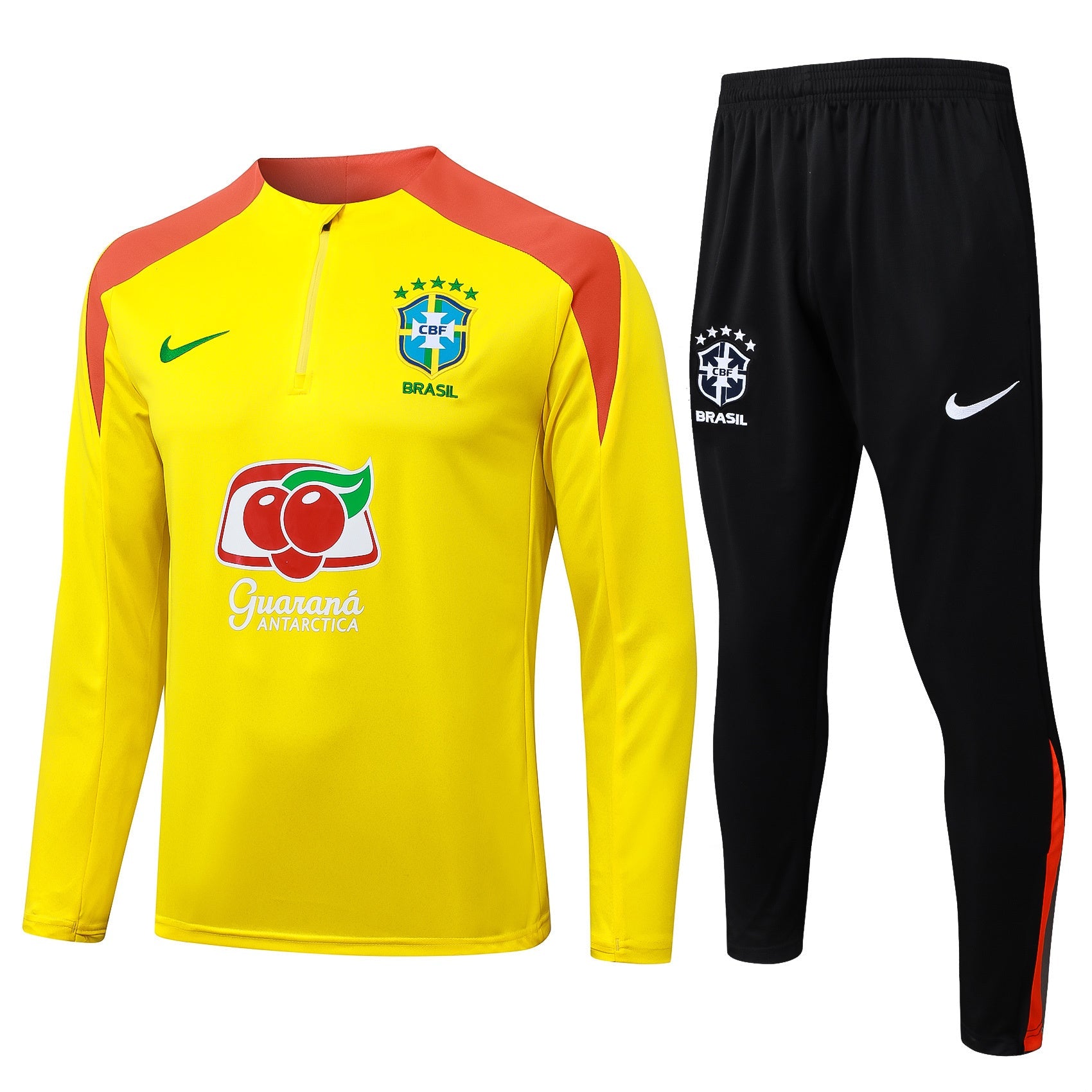 Conjunto agasalho treino Brasil 25/26 amarelo
