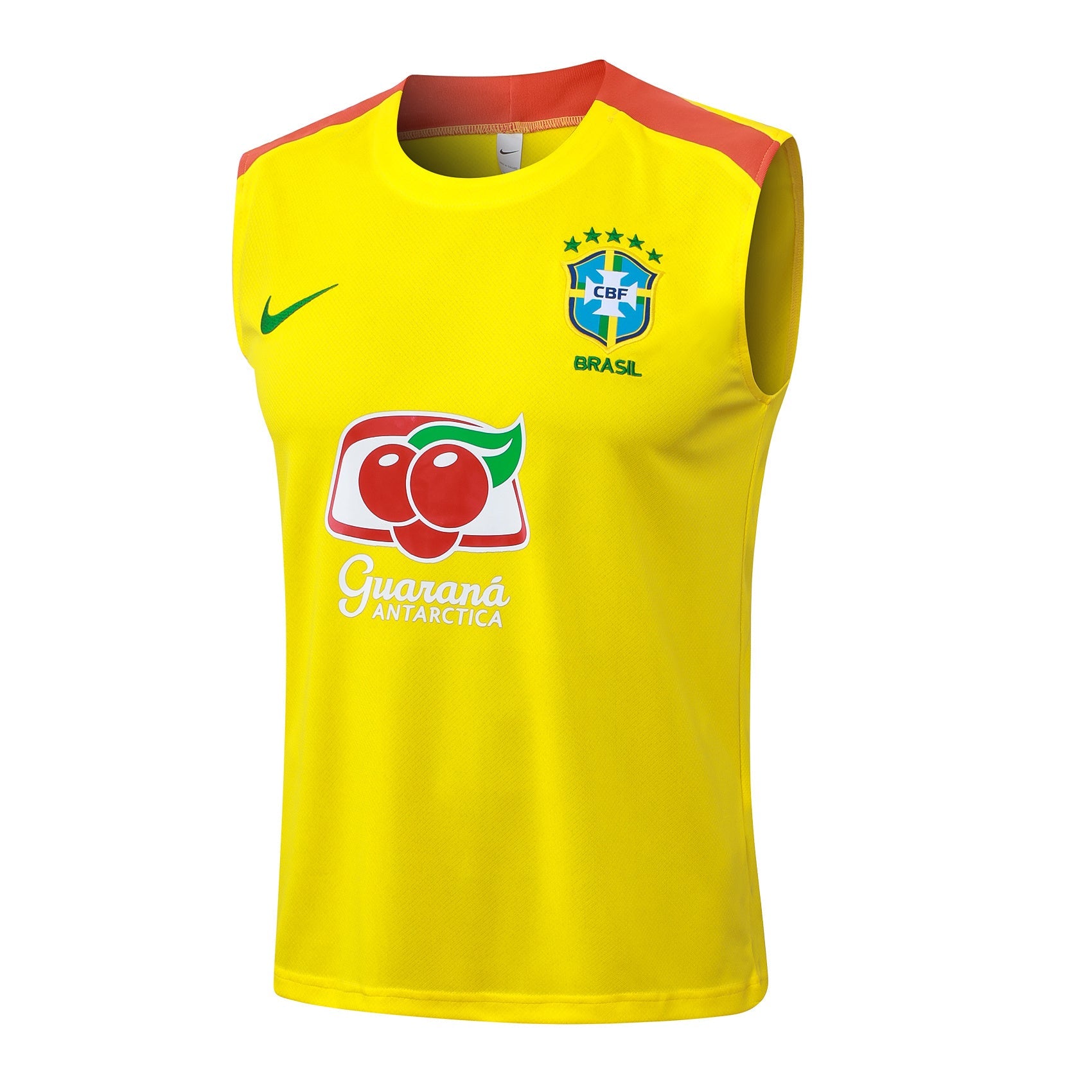 Conjunto Brasil Treino Regata 24/25  - Amarelo
