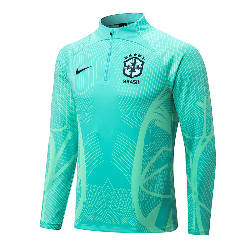 Conjunto Agasalho Treino Brasil 24/25 - Verde Àgua