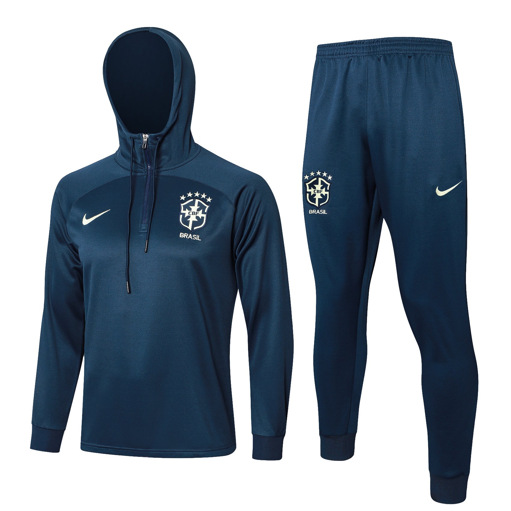 Conjunto agasalho treino Brasil 24/25 azul escuro