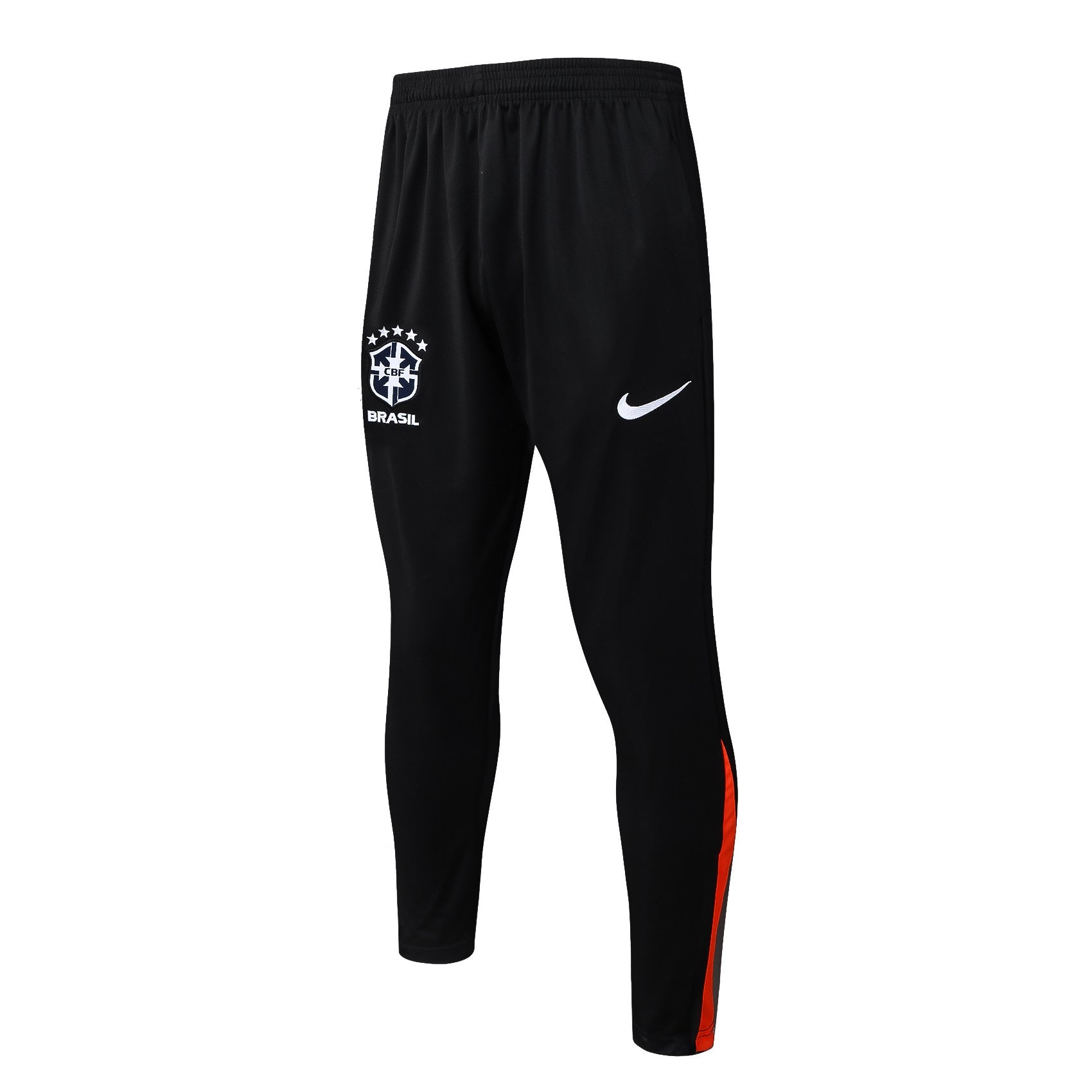 Conjunto Agasalho Treino Brasil 24/25 - Preto e Laranja
