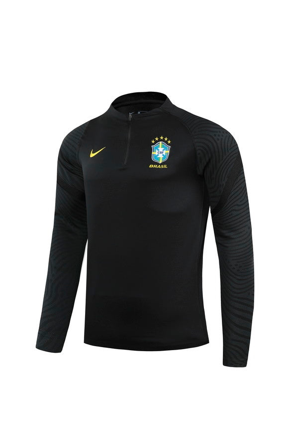 Conjunto Agasalho Treino Brasil 24/25 - All Black