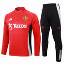 Conjunto Agasalho Treino Manchester United 24/25 - Vermelho