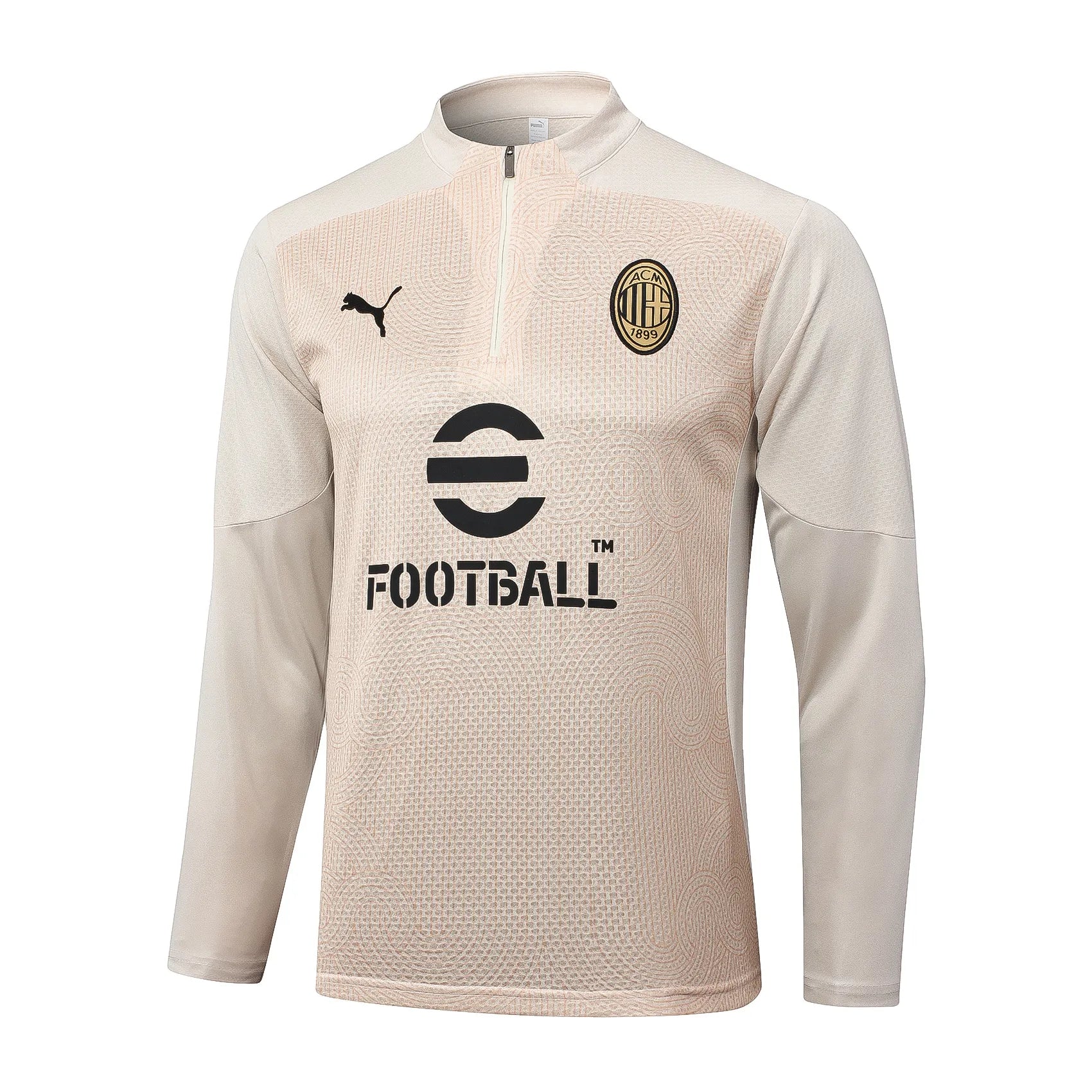 Conjunto Agasalho Treino Milan 24/25 - Bege