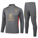 Conjunto Agasalho Treino Milan 24/25 - Cinza