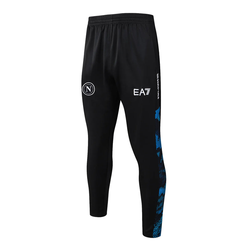 Conjunto Agasalho Treino Napoli 24/25 - Azul e Preto