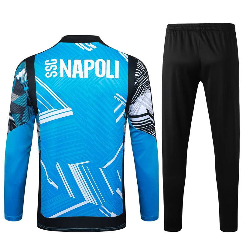 Conjunto Agasalho Treino Napoli 24/25 - Azul