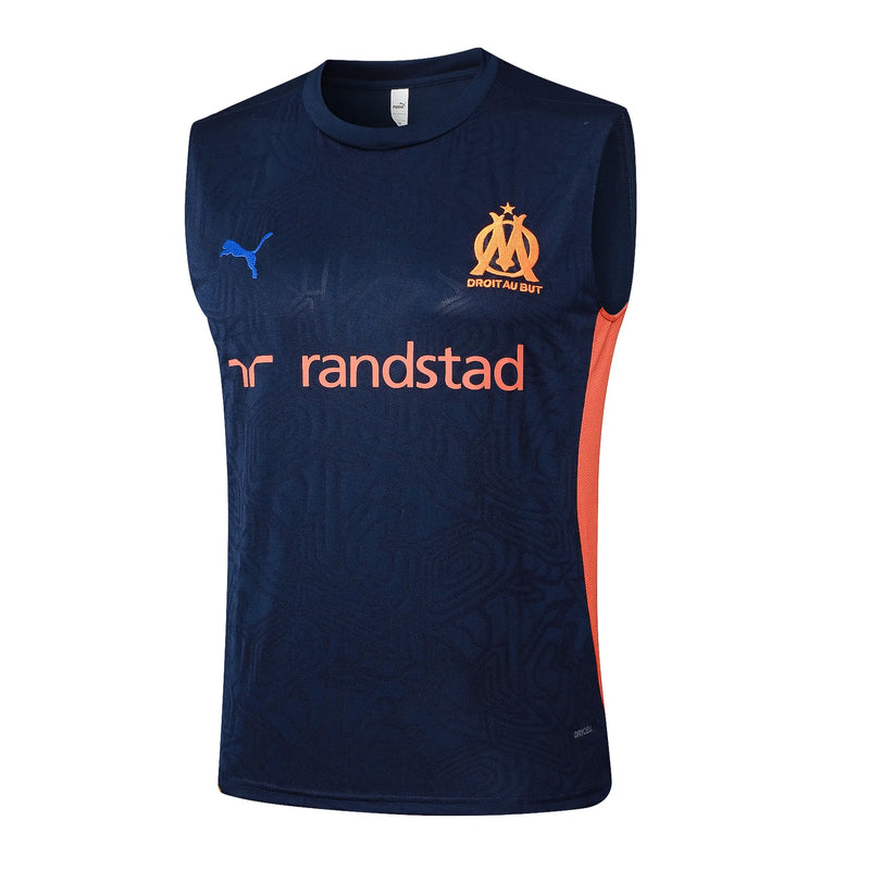 Conjunto Olympique de Marseille Treino Regata 24/25 - Azul Escuro