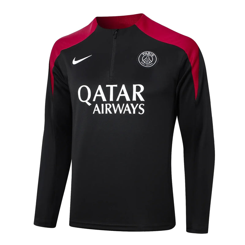 Conjunto Agasalho Treino PSG 24/25 - Preto