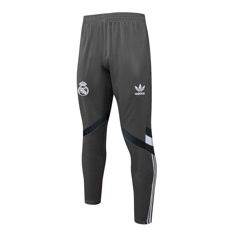 Conjunto Agasalho Treino Real Madrid 24/25 - Cinza