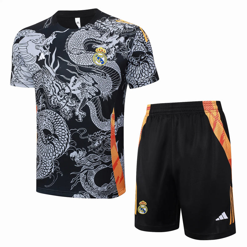 Conjunto Real Madrid Treino 24/25 - Cinza Dragão