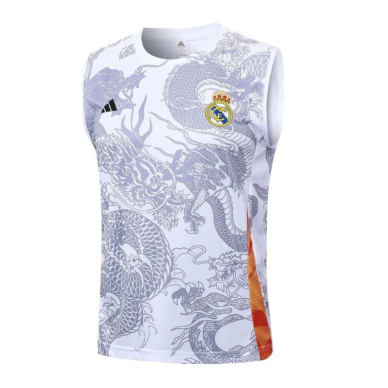 Conjunto Real Madrid Treino Regata 24/25 - Branco Dragão