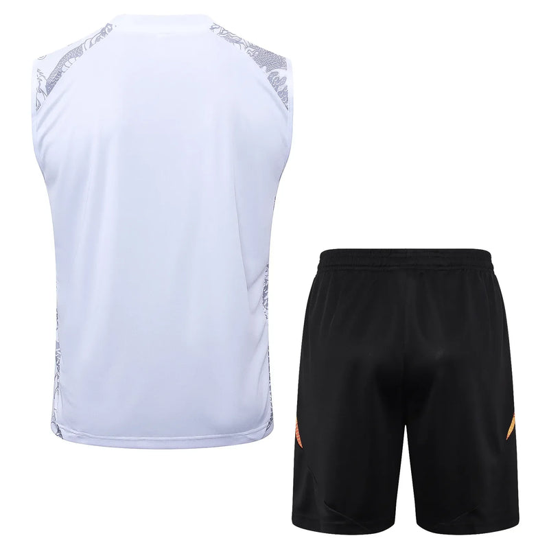 Conjunto Real Madrid Treino Regata 24/25 - Branco Dragão