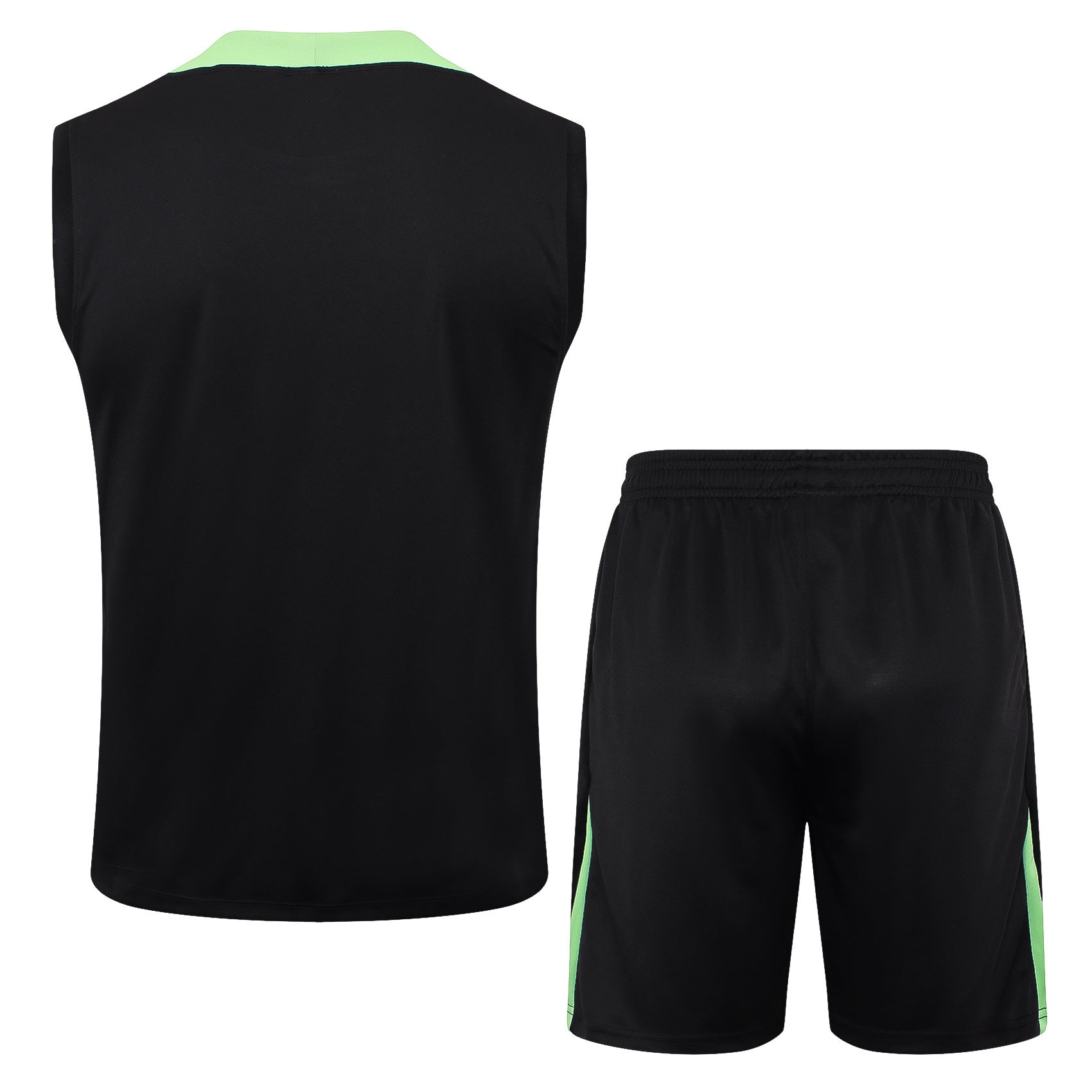 Conjunto Brasil Treino Regata 24/25  - Preto e Verde