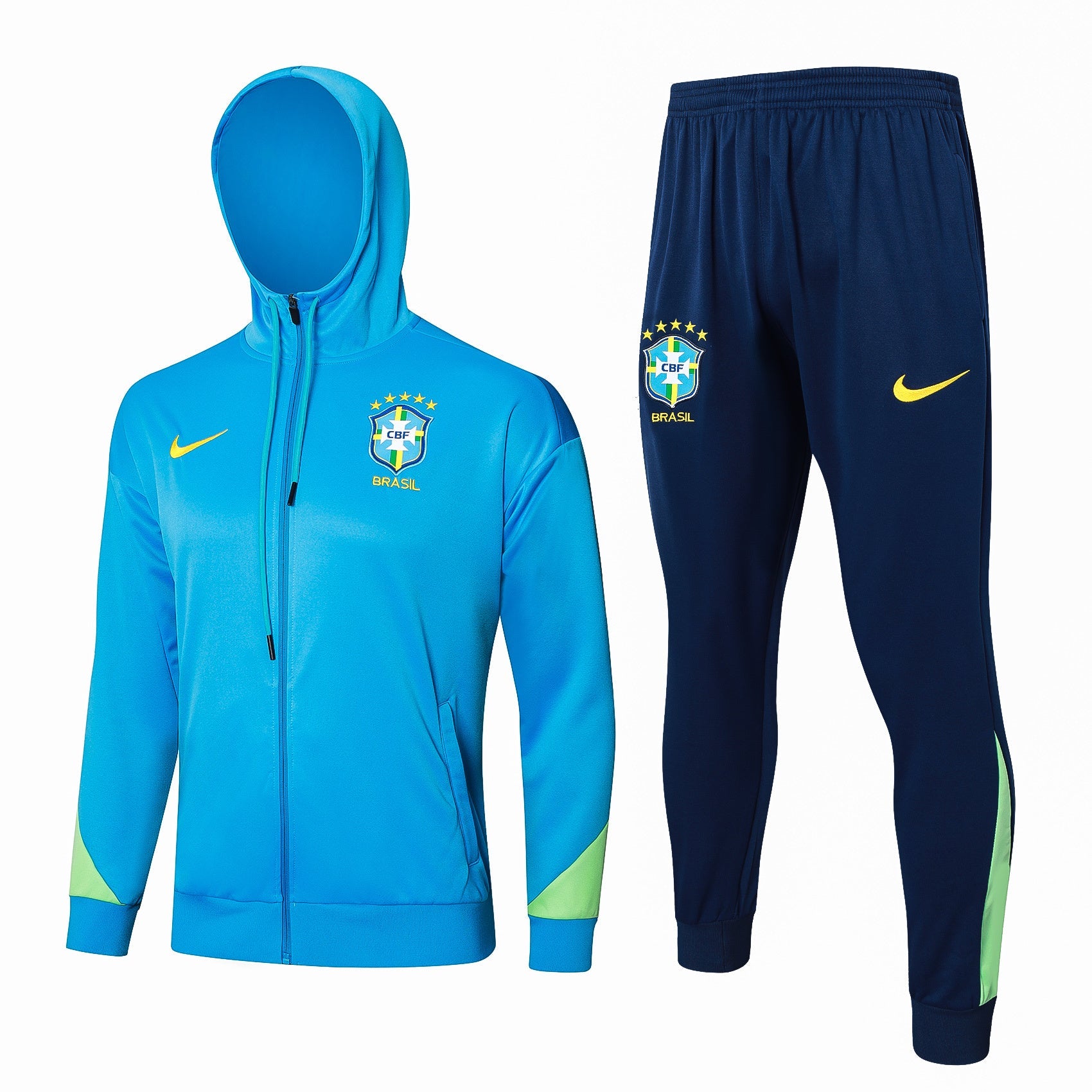 Conjunto agasalho treino Brasil 24/25 azul