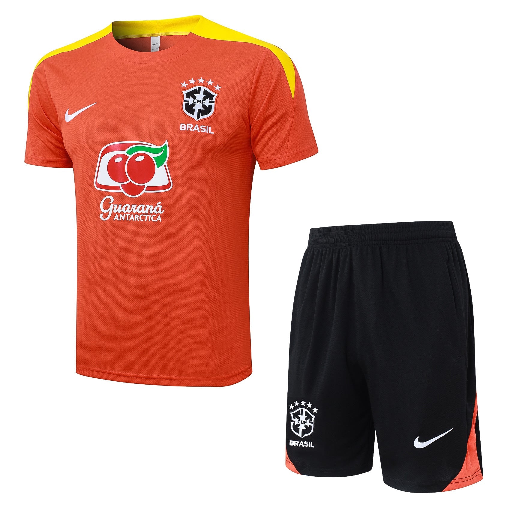 Conjunto Brasil treino 24/25 laranja
