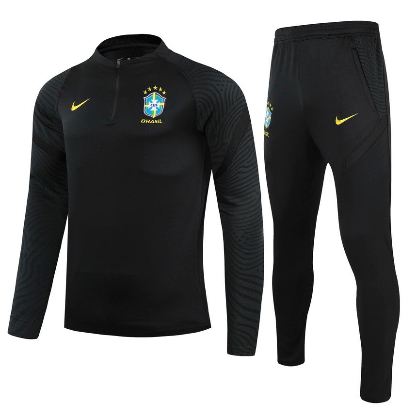 Conjunto agasalho treino Brasil 24/25 all black
