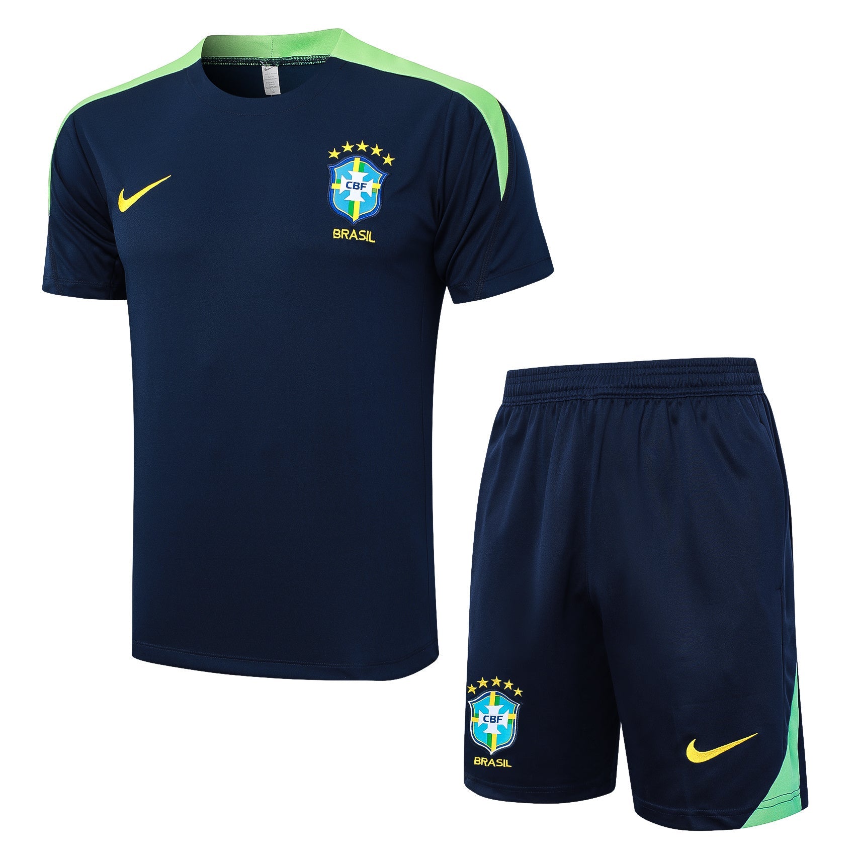 Conjunto Brasil treino 24/25 azul e verde