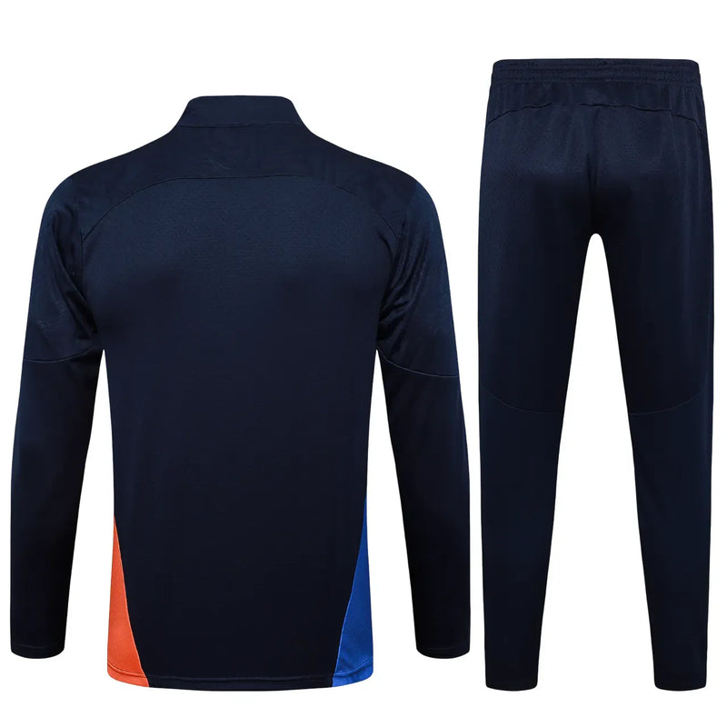 Conjunto Agasalho Treino Olympique de Marseille 24/25 - Azul Escuro