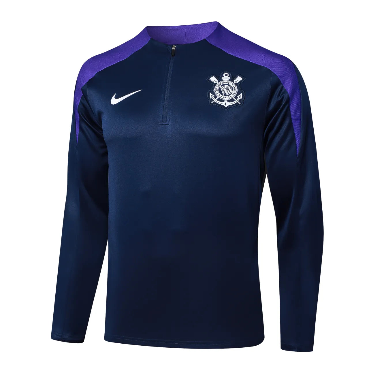 Conjunto Agasalho Treino Corinthians 24/25 - Preto e Roxo