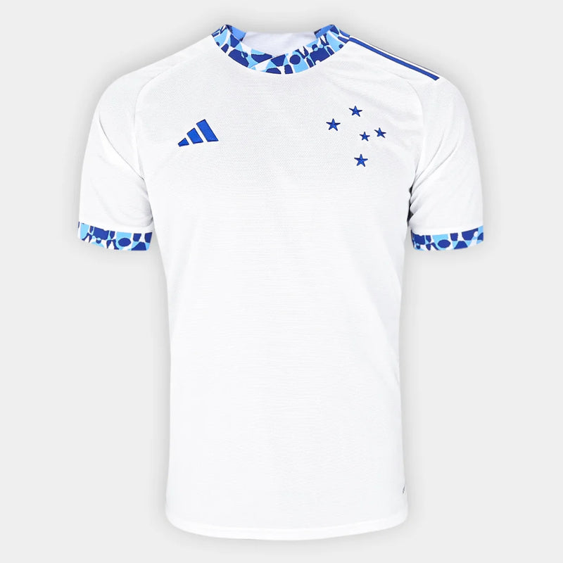 Camisa Cruzeiro II 24/25 s/n° Torcedor Adidas Masculina - Branco+Azul