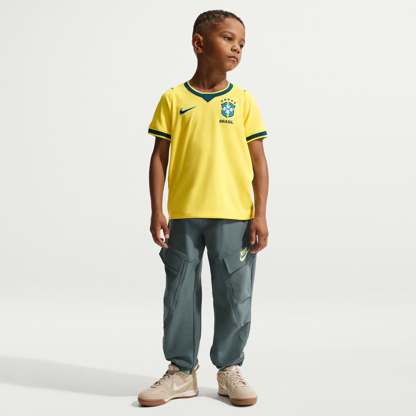 Camisa Brasil Nike I 2026/27 Torcedor Pro Criança