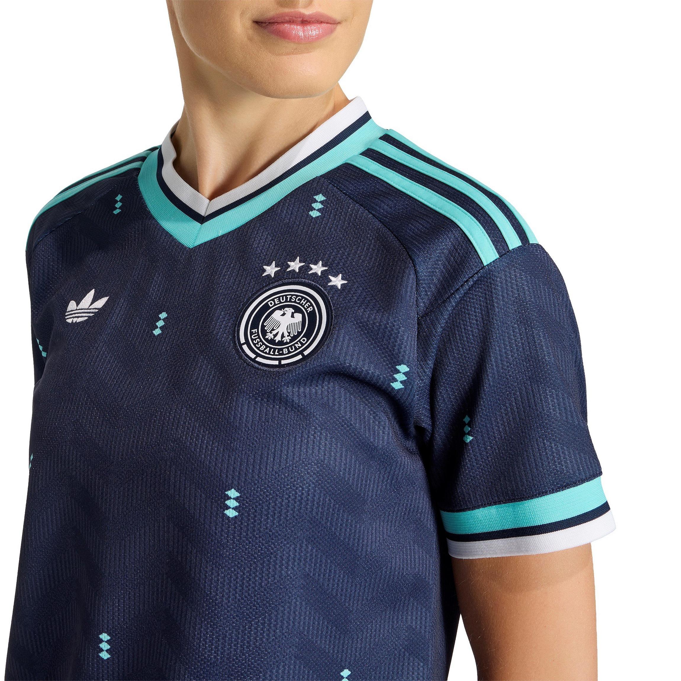Camisa Seleção Alemanha Away 2026 s/nº Tocedor Adidas Originals Feminina - Azul