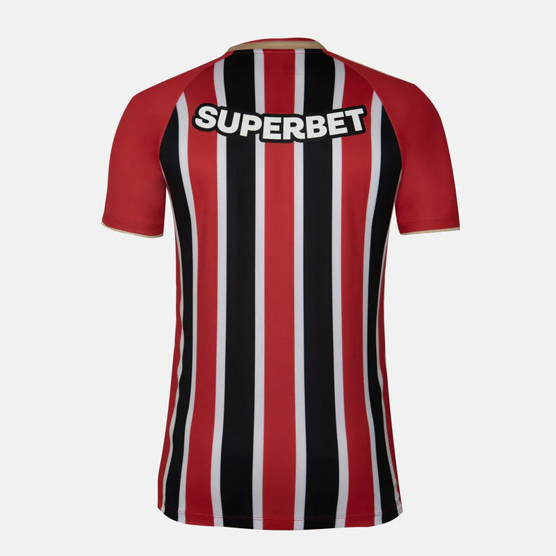 Camisa São Paulo I 24/25 New Balance  Vermelha e preta