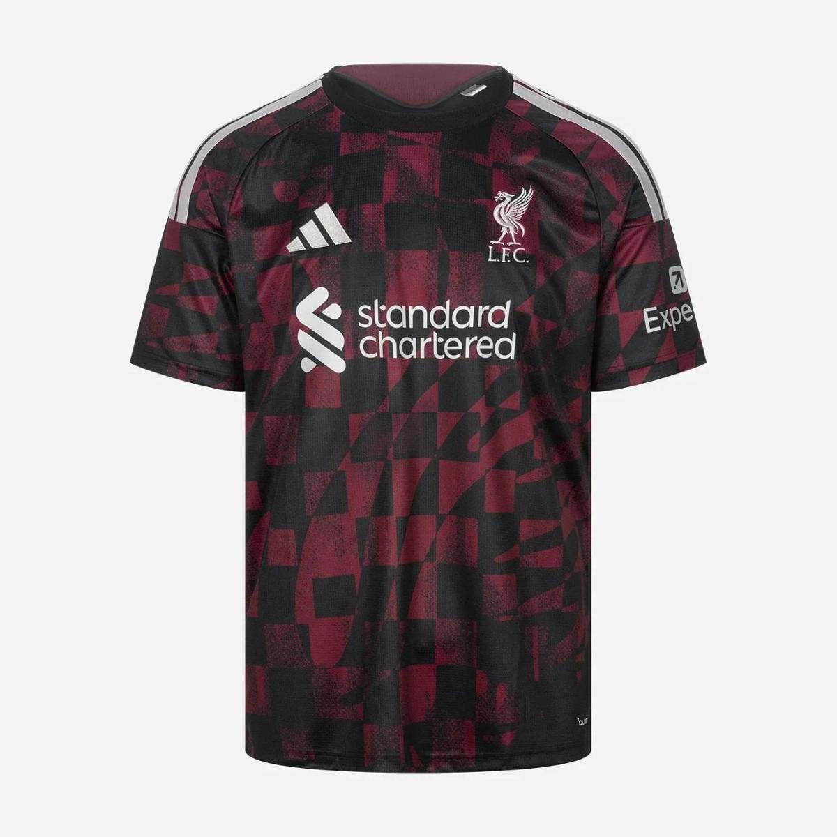 Camisa Liverpool III 2026/27 Preta e Vinho Torcedor - vista frontal