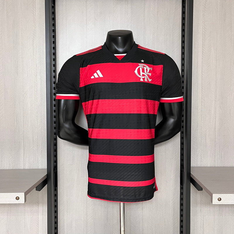 Camisa Flamengo Home l 2024/25 Versão Jogador - Preta e Vermelha