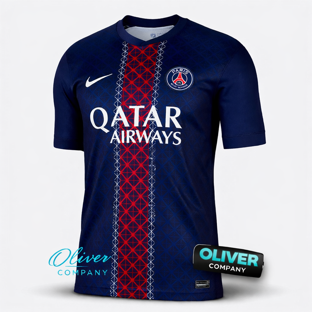 Camisa PSG Home 25/26 - Azul e Vermelha