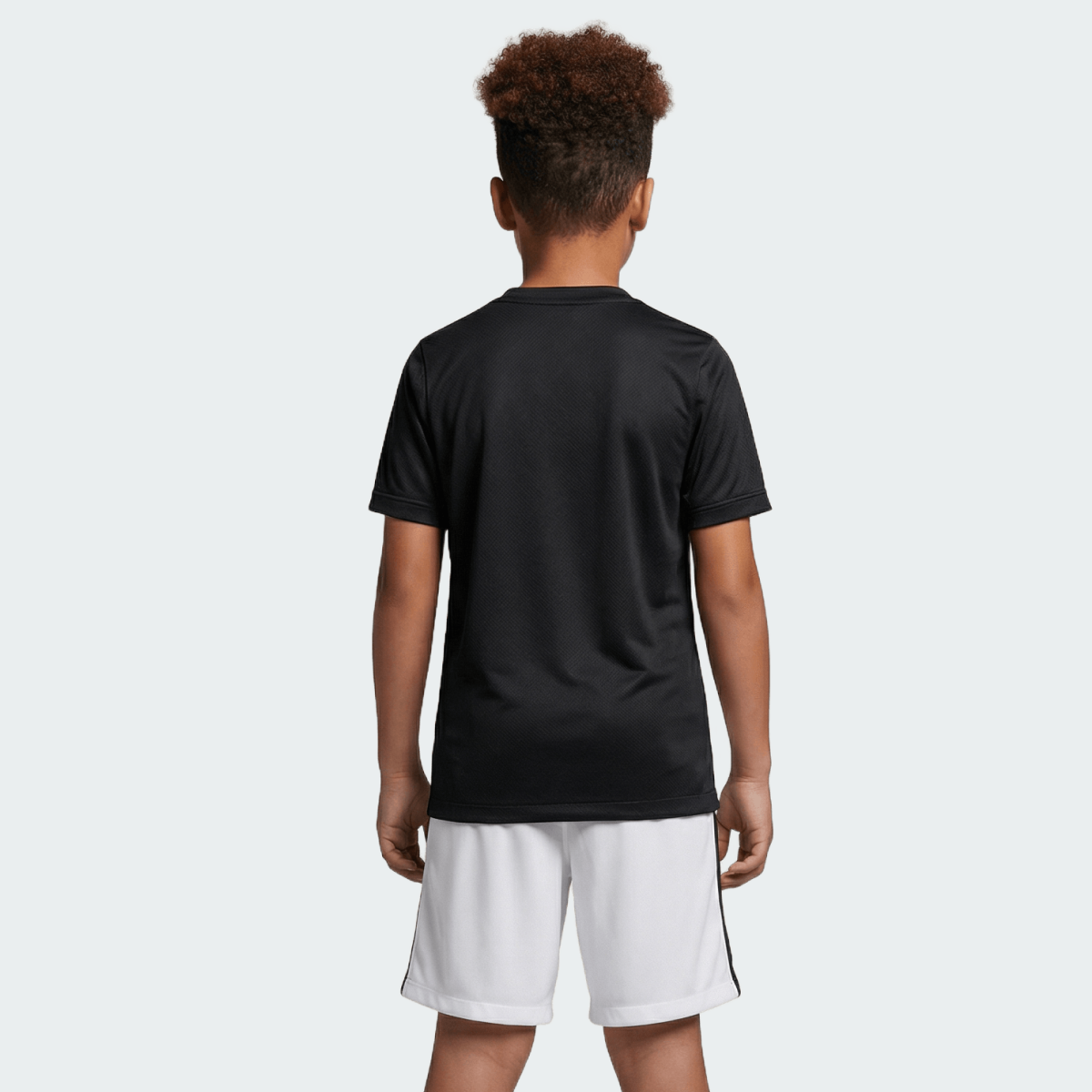 Kit Infantil Vasco I 2026/27 Preto Camisa e Shorts - detalhes de acabamento 2