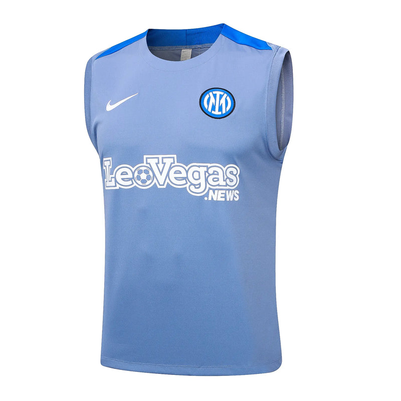 Conjunto Inter de Milão Treino Regata 24/25 - Azul
