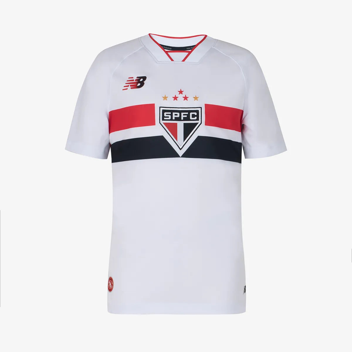 Kit Infantil São Paulo I 2026/27 Branco Camisa e Shorts - vista frontal