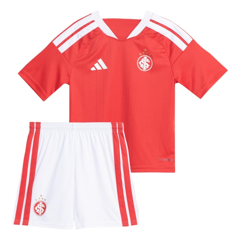 Kit Infantil Internacional I 2026/27 Vermelho Camisa e Shorts - camisa e shorts, kit completo