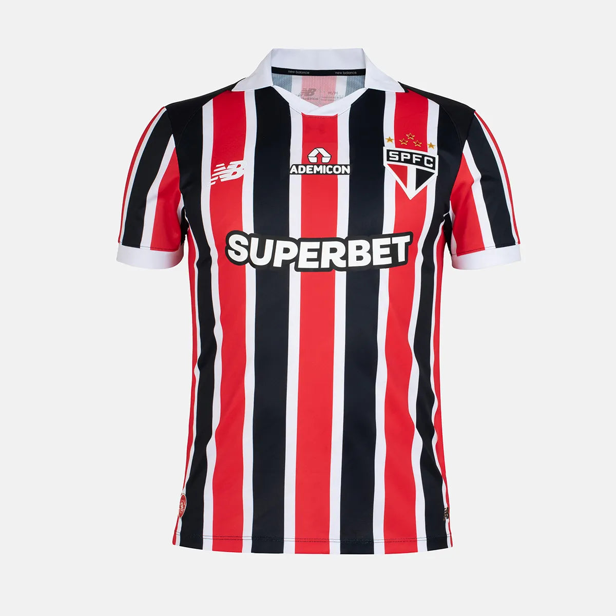 Camisa São Paulo II 2026/27 Tricolor Listrada Jogador - vista frontal