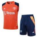 Conjunto Manchester United Treino Regata 24/25 - Laranja