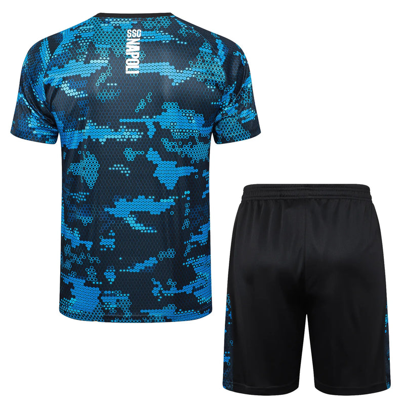Conjunto Napoli Treino 24/25 - Azul e Preto
