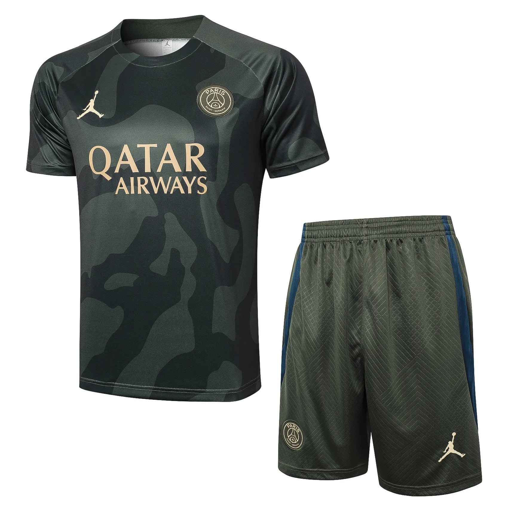 Conjunto PSG Treino 24/25 - Verde e Cinza