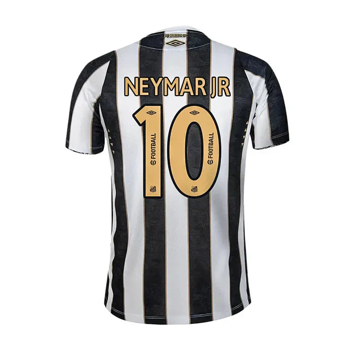 Camisa Santos Away 24/25 - Branca e Preta #NeymarJr10