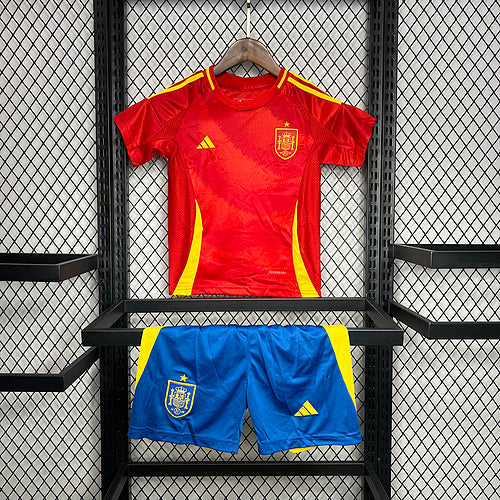 Kids Spain 2024∕25 Euro Home Kids Kit(3DBF)