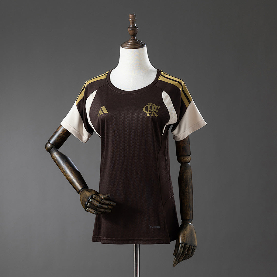 Flamengo 26∕27 Women's Training Jersey - Brown Sizes S-XXL(429A)