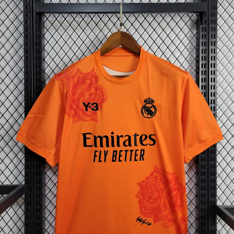 Camisa Edição Especial Y3 Real Madrid 24/25  Laranja