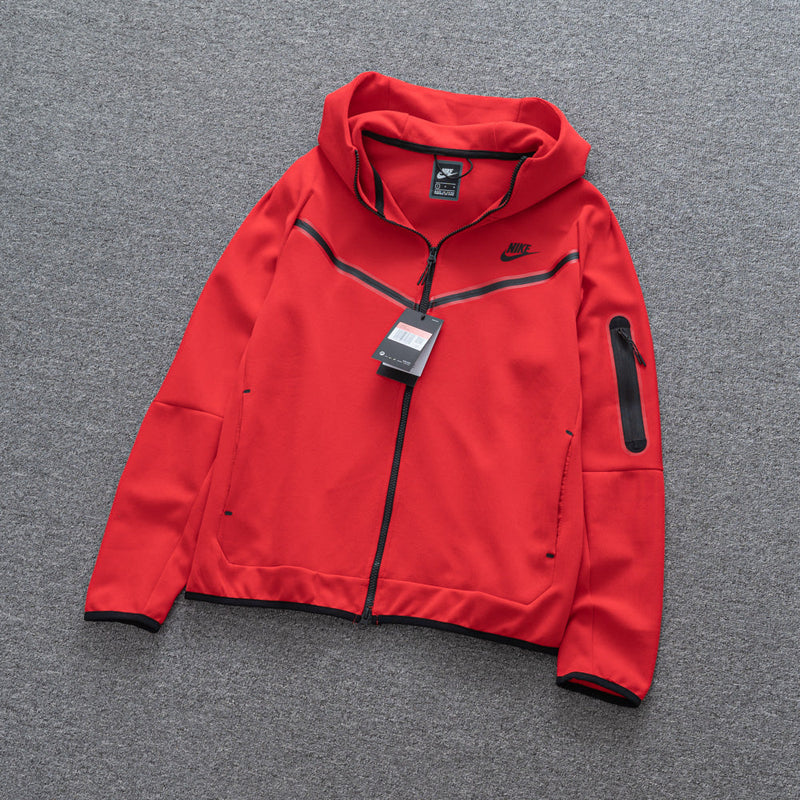 Conjunto Tech Fleece - Vermelho