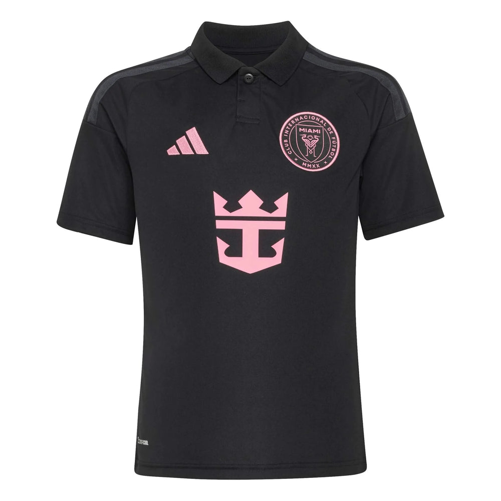 Kit Infantil Inter Miami II 2026/27 Preto Camisa e Shorts - vista frontal