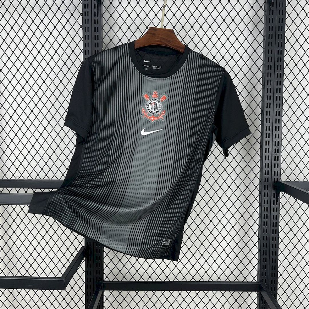 Corinthians 2025∕26 Black goalkeeper Jersey(1943)