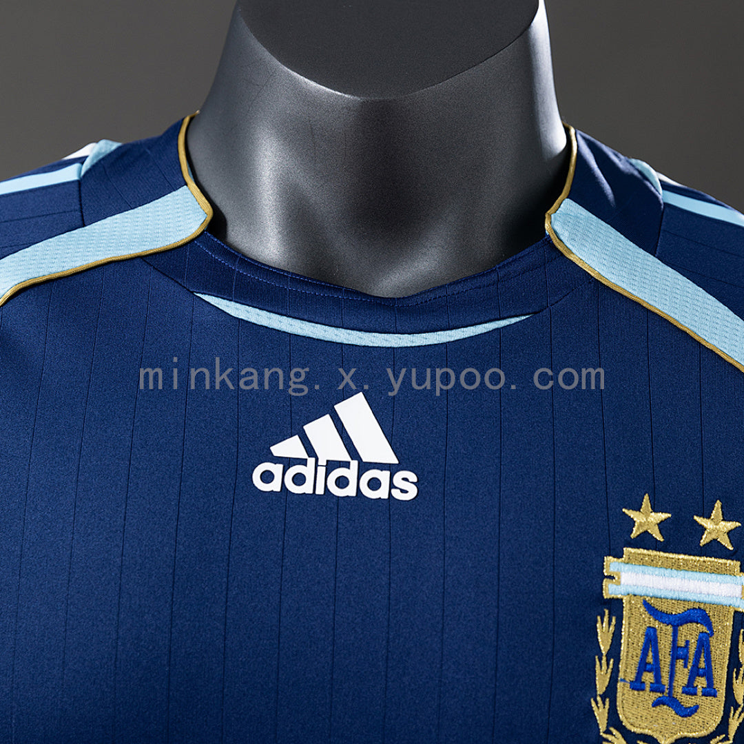 Argentina 2006 Away Player Version Retro Jersey S-3XL(6F51)