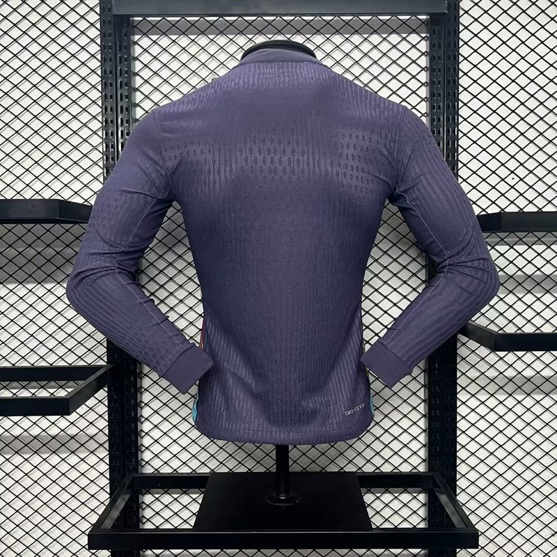 Camisa Inglaterra Eurocopa II 2024/25 Manga Longa - Jogador