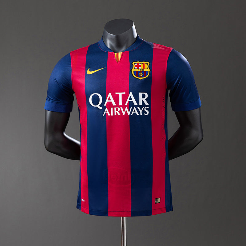 Barcelona 14∕15 Home Player Version Retro Jersey S-3XL(C687)